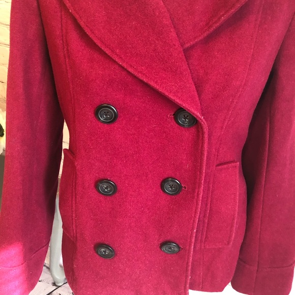 Merona Wool Berry Double Breasted Coat - Picture 2 of 6